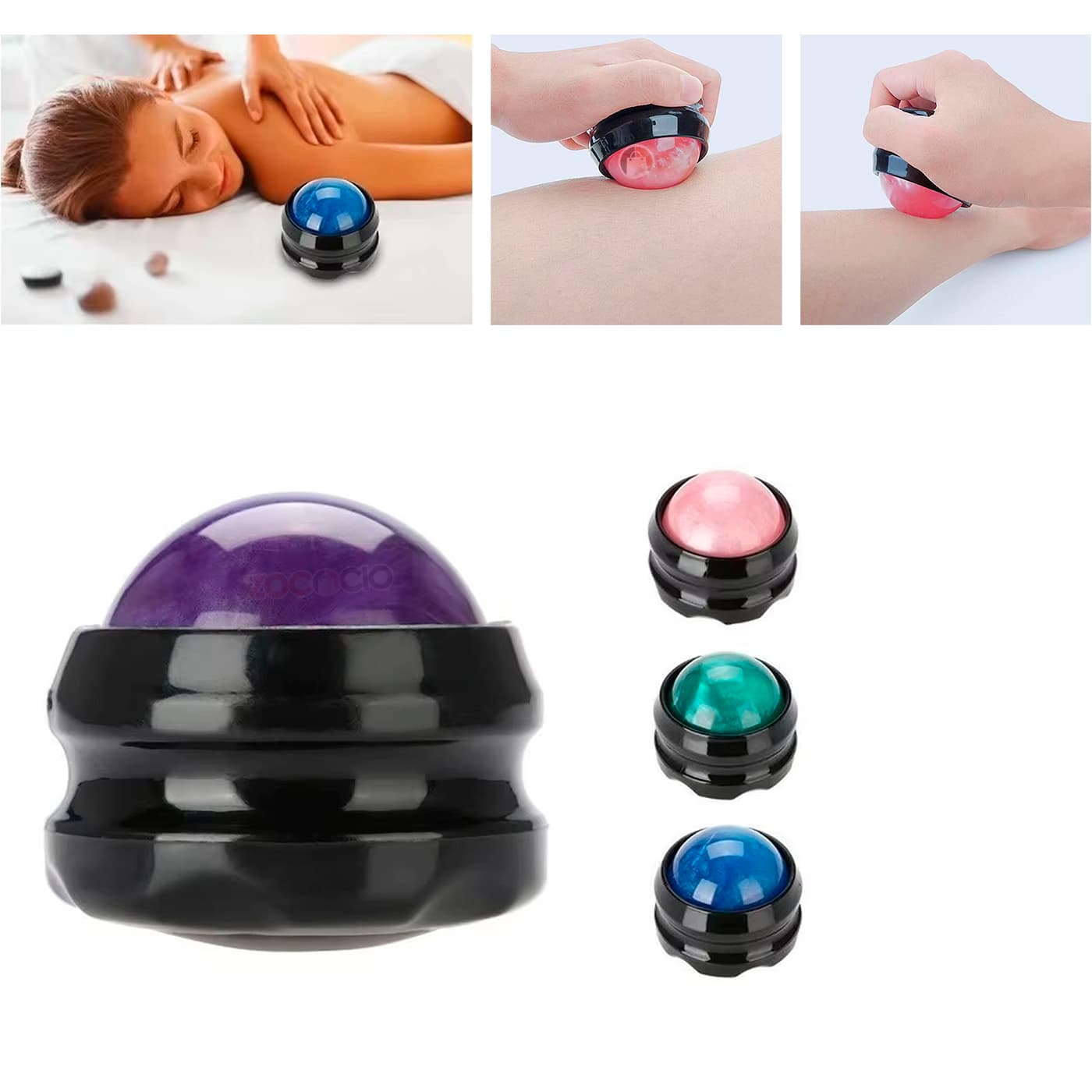 Masajeador Terapéutico Roller Ball Portátil 360°