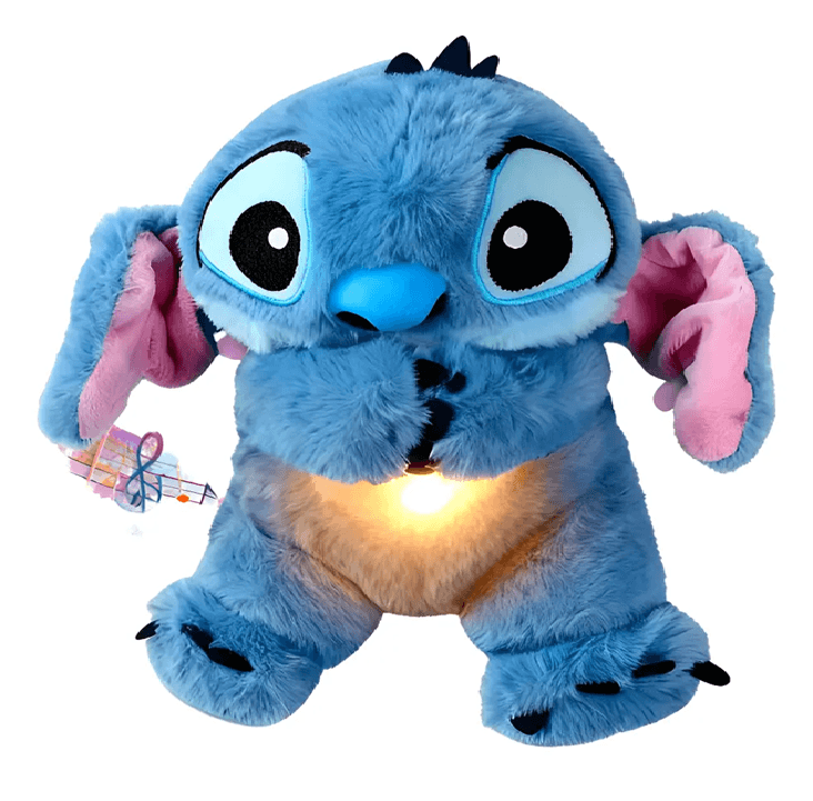 Peluche Stitch con Respiración Rítmica y Sonidos Relajantes