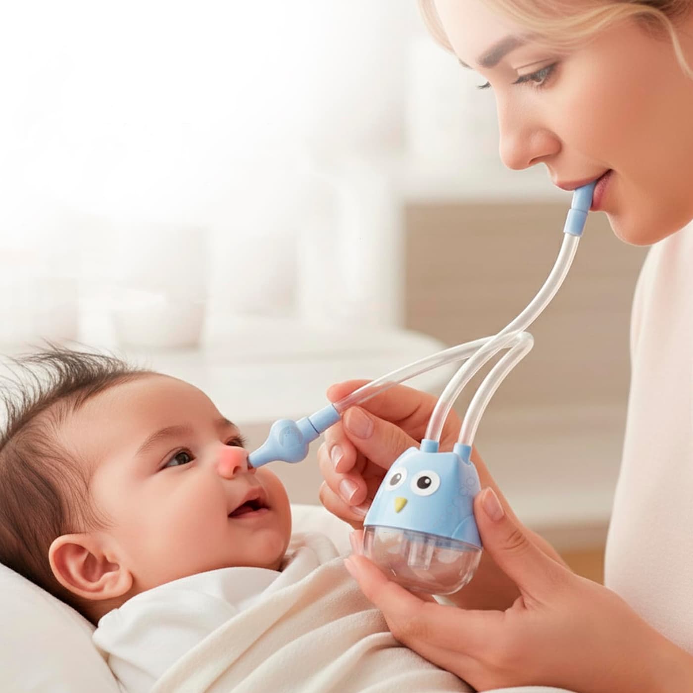 Aspirador Nasal Manual Alivio Inmediato Bebé