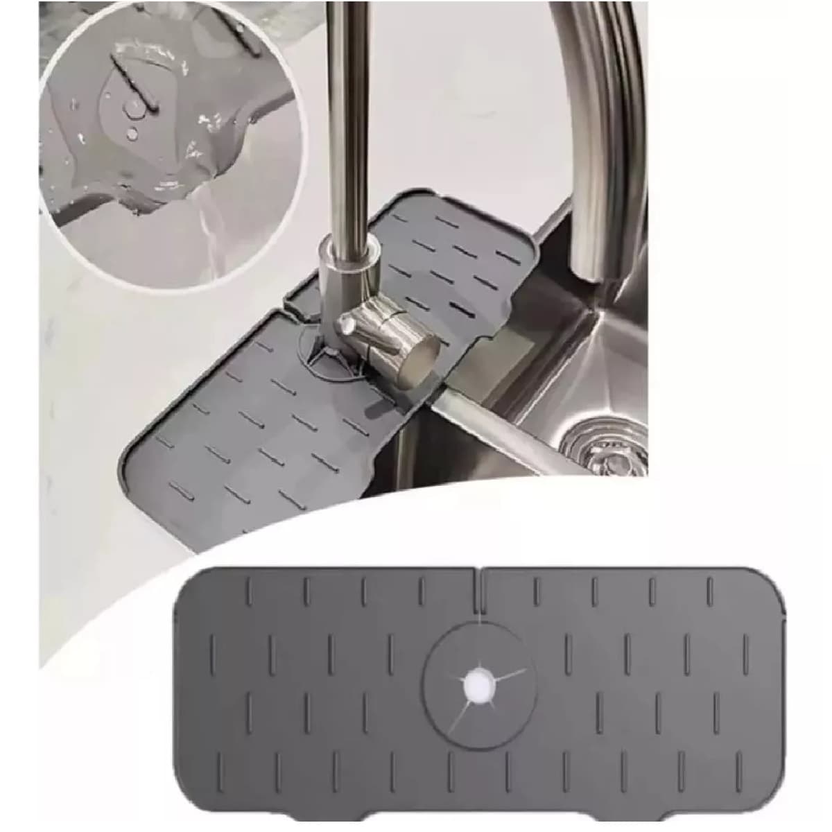 Alfombrilla Absorbente Anti-Salpicaduras para Grifo
