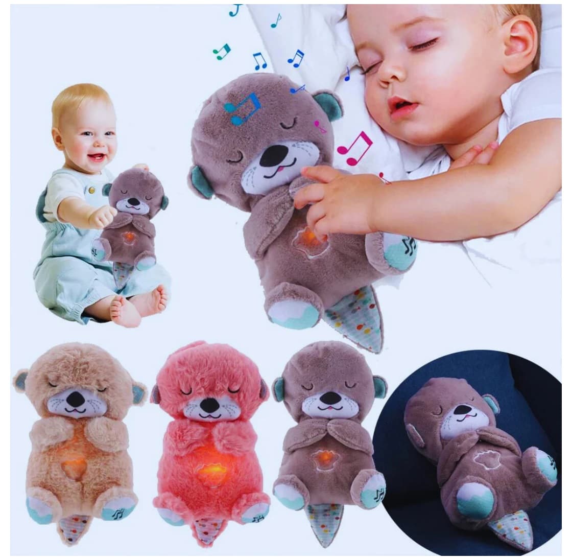Peluche Nutria Calmante con Simulación de Respiración