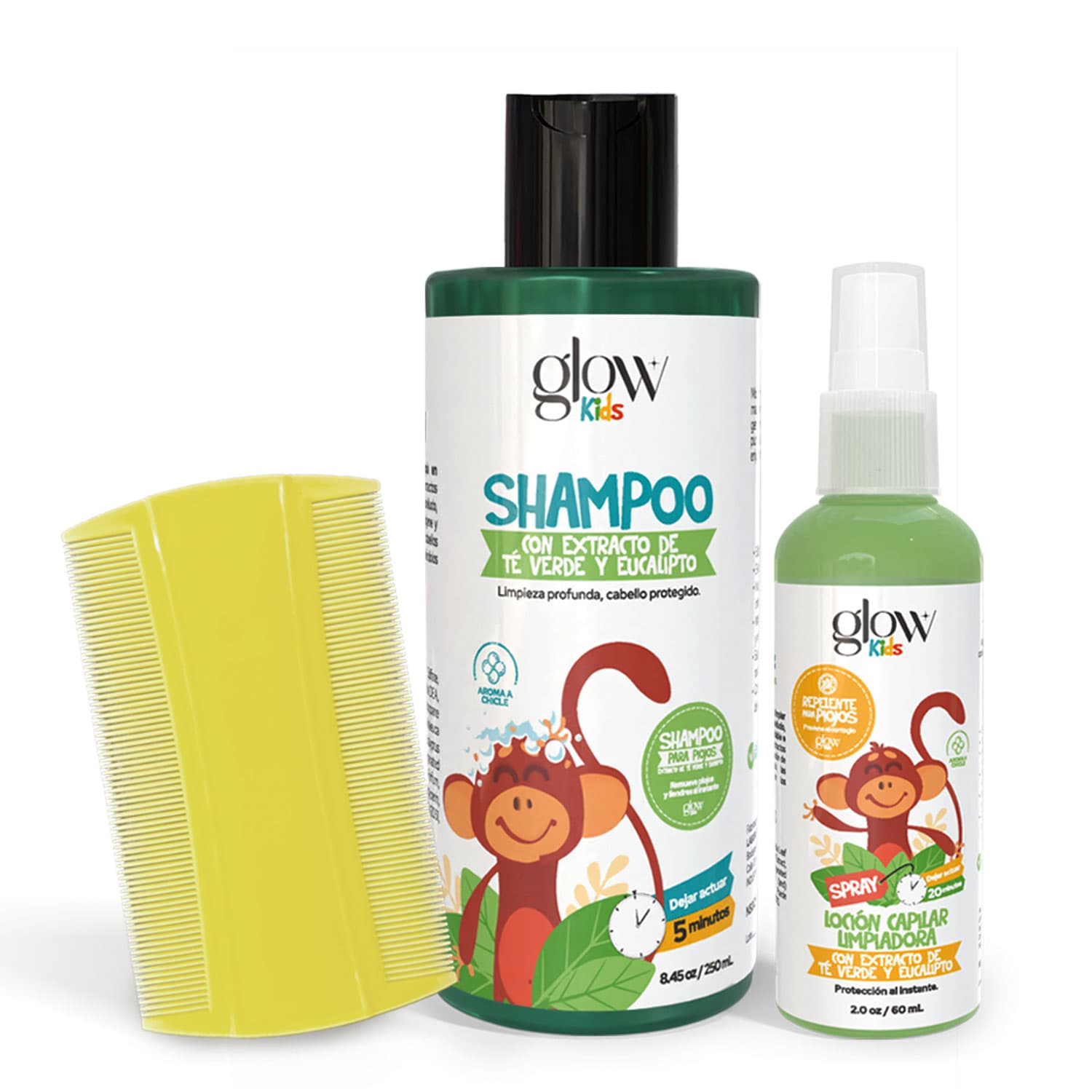 Kit Anti-Piojos Natural Glow Kids - Protección Total