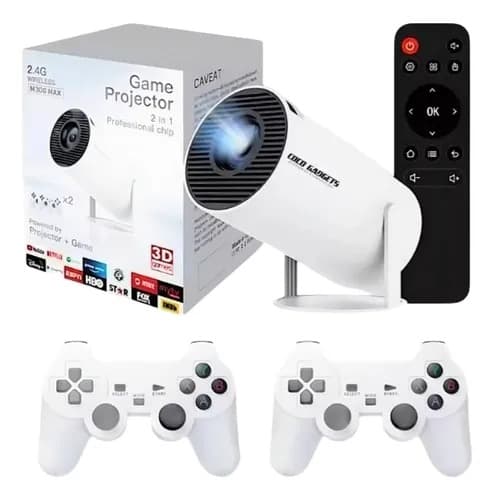 Proyector de Cine y Consola Retro M300 Max - 8.000 Lúmenes y Mandos Inalámbricos