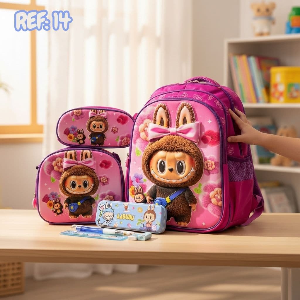 Trío Escolar Ergonómico con Ruedas Premium