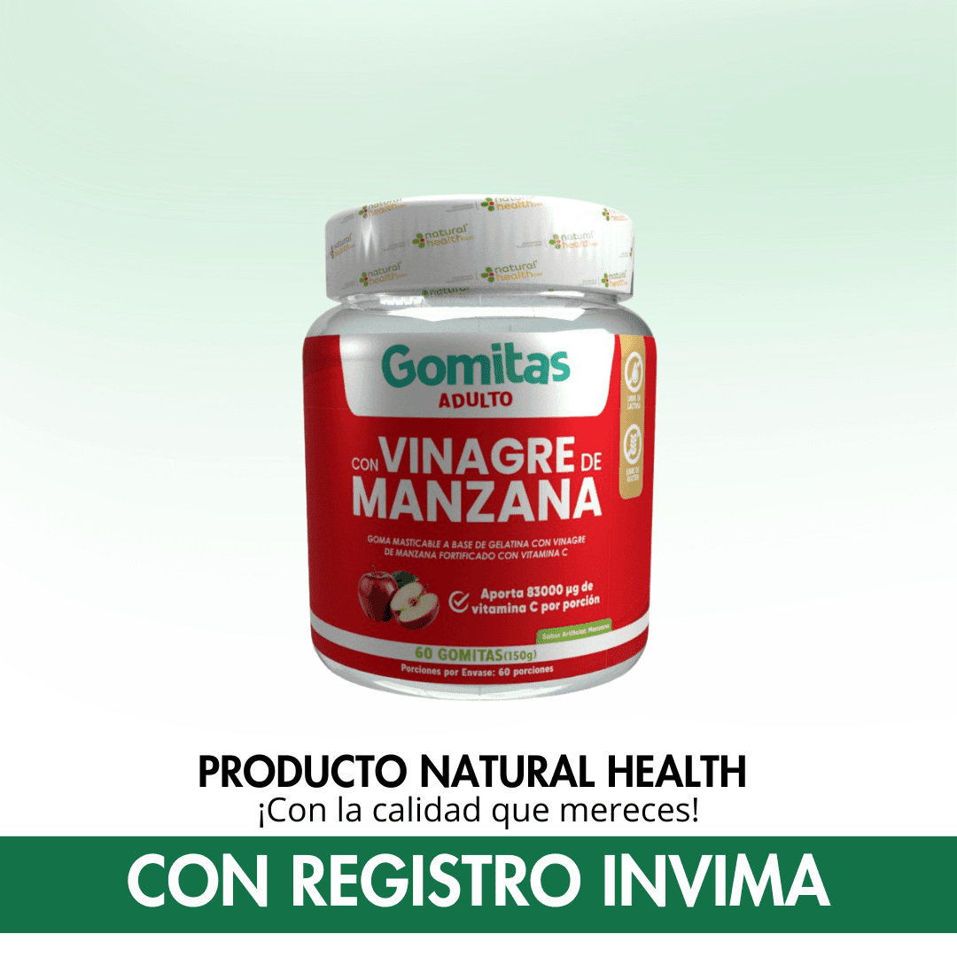 Gomitas de Vinagre de Manzana y Vitamina C (60 Uds) - Registro INVIMA