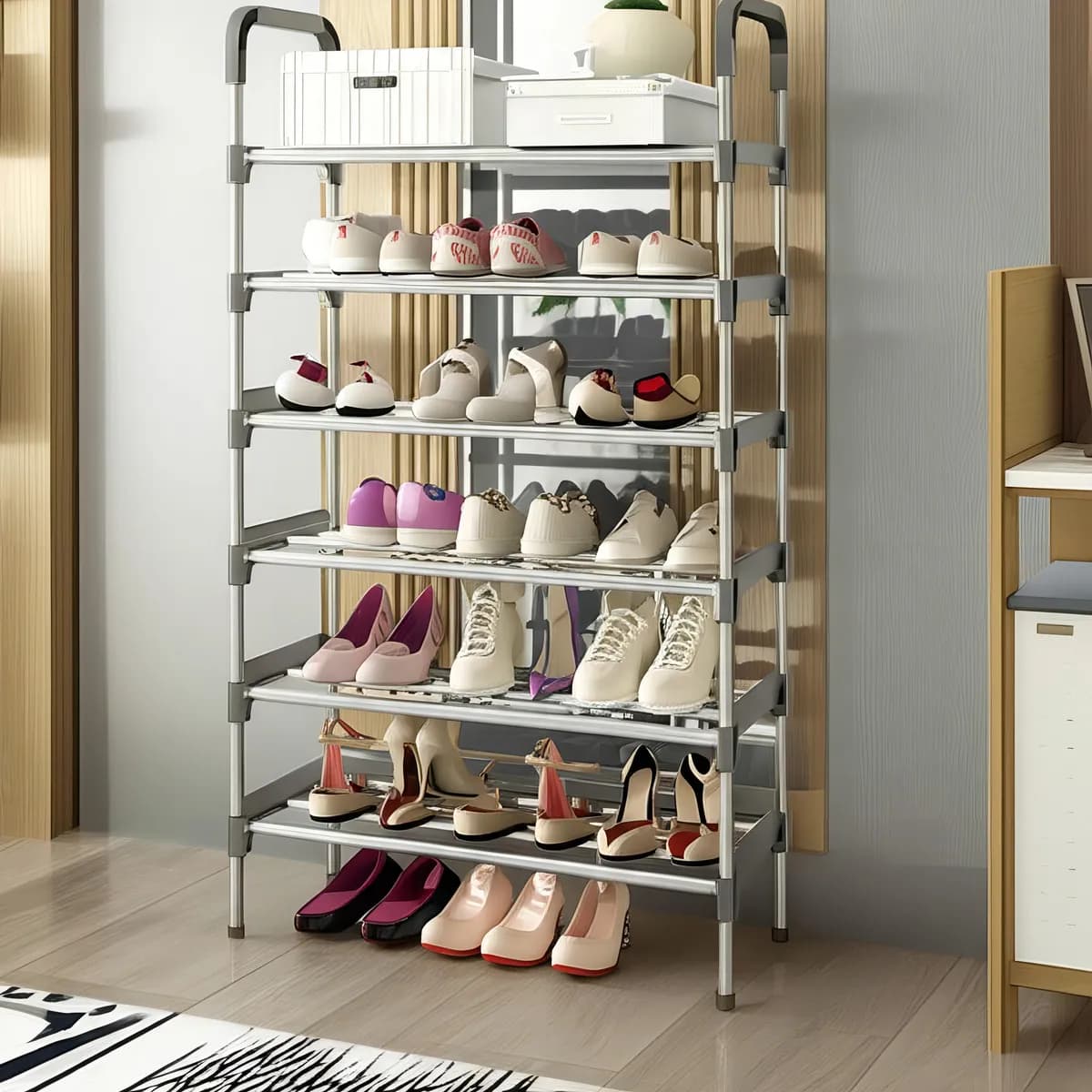 Organizador de Zapatos Metálico de 6 Niveles