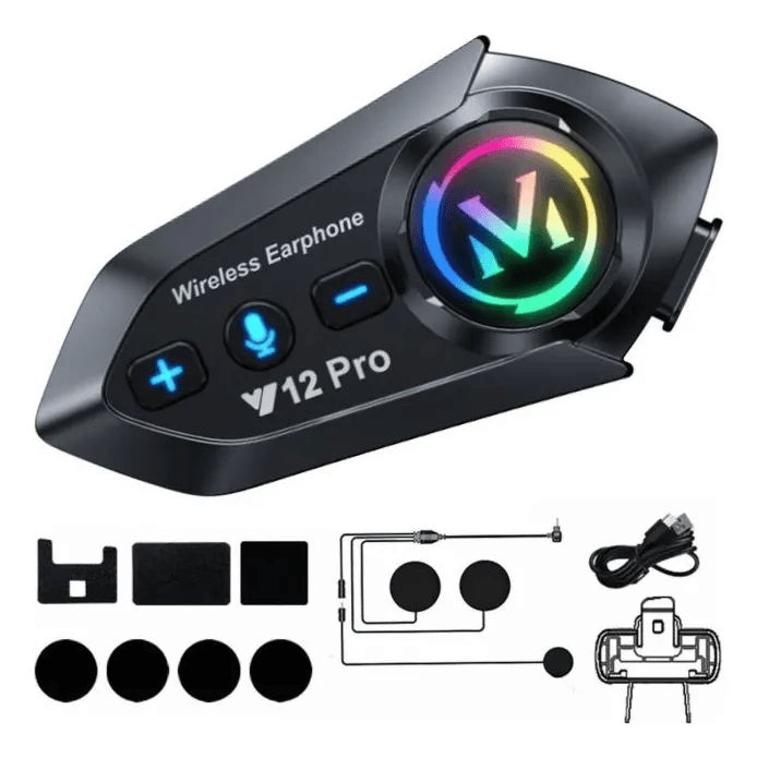 Intercomunicador Bluetooth Premium Para Casco Y12pro