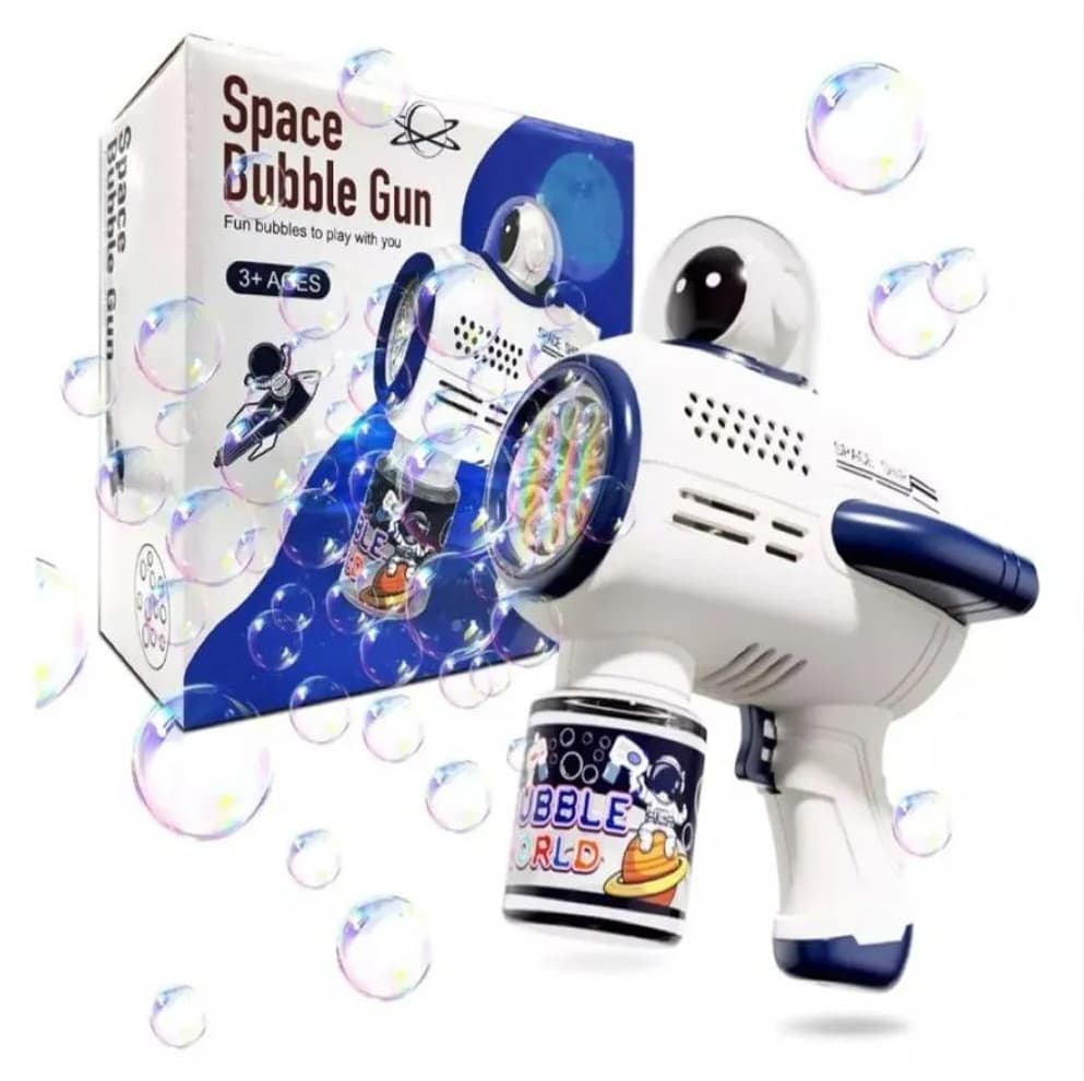 Lanza Burbujas Astronauta Galaxia Infinita