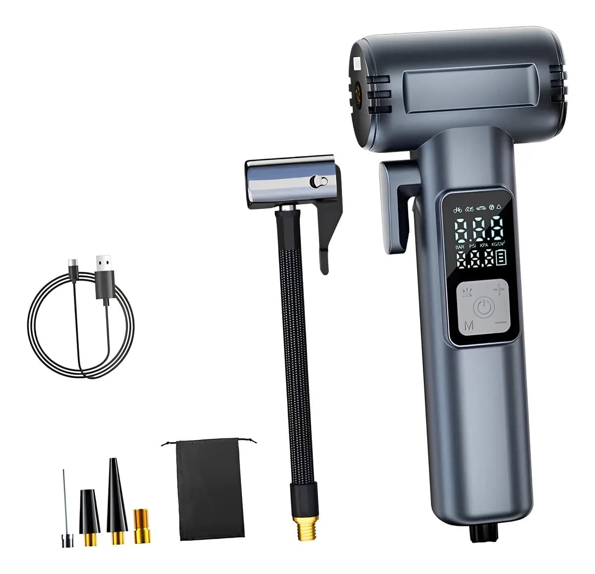 Inflador Portátil Digital Multifuncional Premium