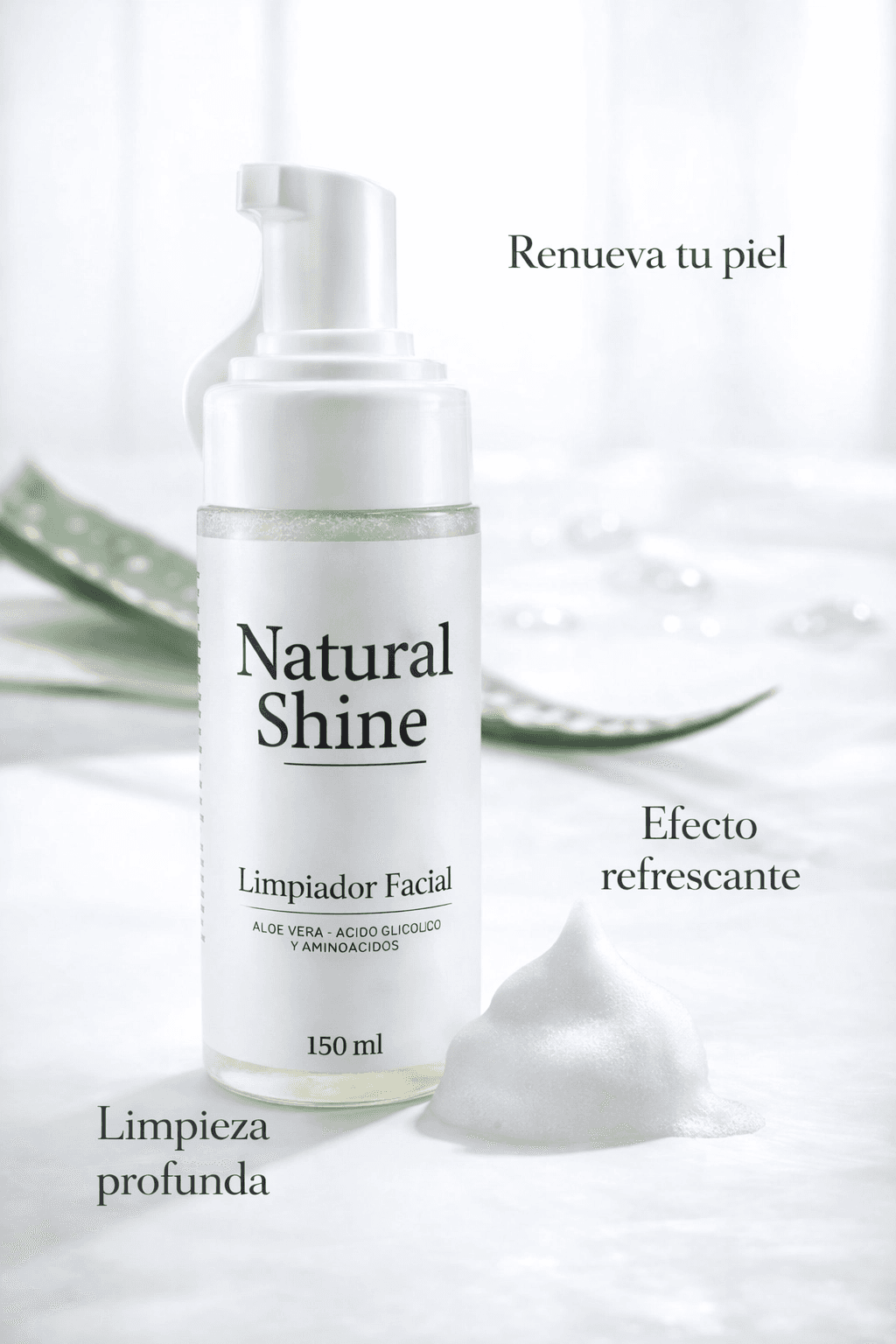 Limpiador Facial Natural Shine - Piel Radiante