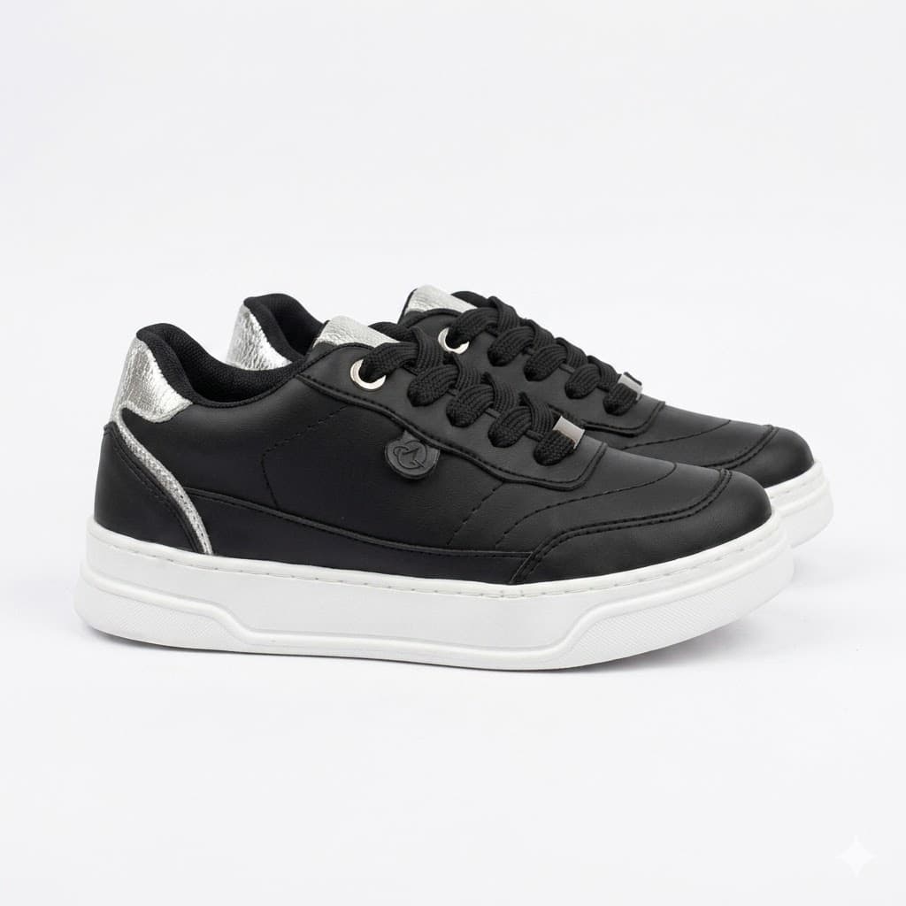 Tennis Casuales Ref 153 - Comodidad con Detalles Metalizados