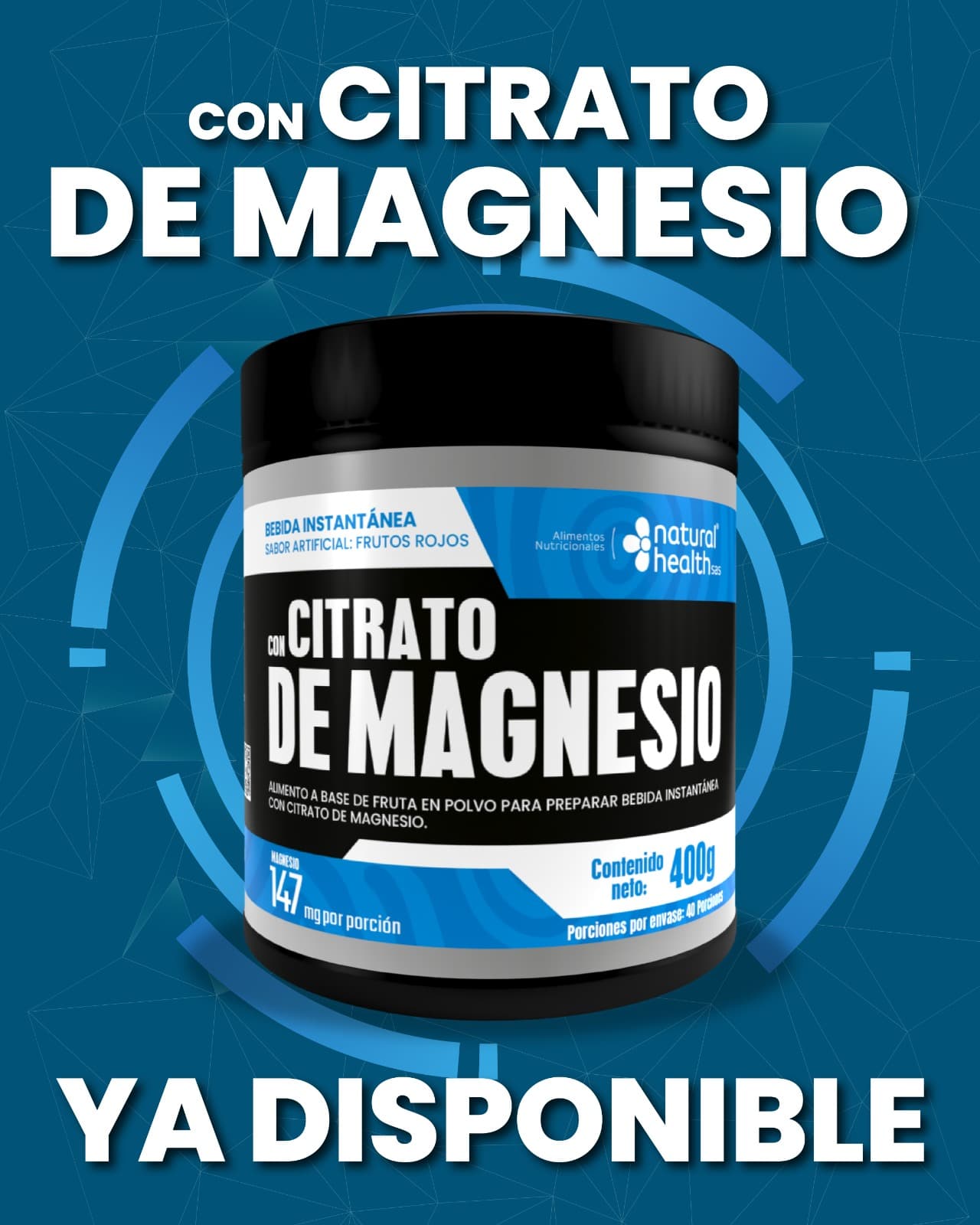 Citrato de Magnesio Premium - Energía y Relax