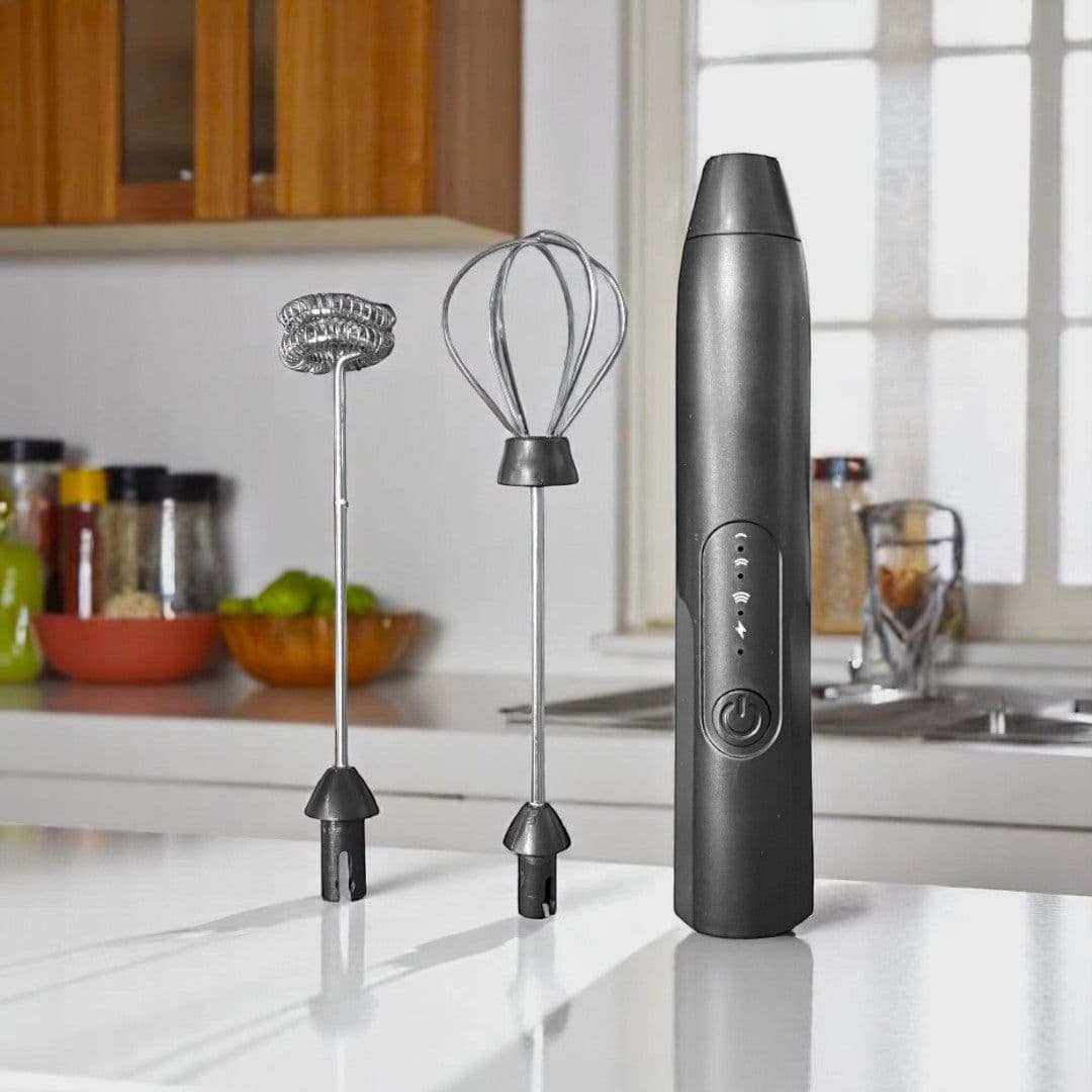 Batidor Espumador Recargable para Café - Motor 19.000 RPM con USB-C