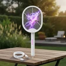 Raqueta Lámpara Mata Mosquitos — Protección Total 2 en 1 sin Químicos
