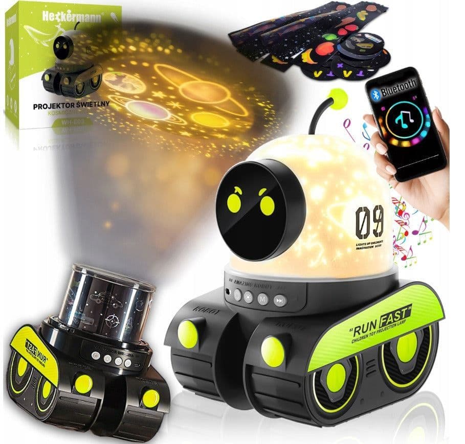NightBot Proyector 360° - Robot Carro