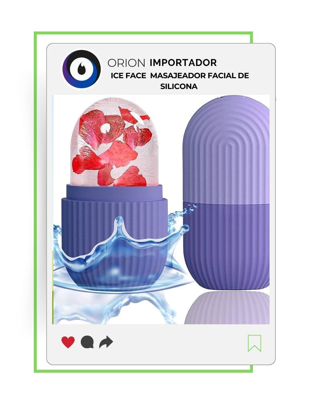Masajeador Facial de Silicona Ice Face — Terapia de Hielo para una Piel Radiante