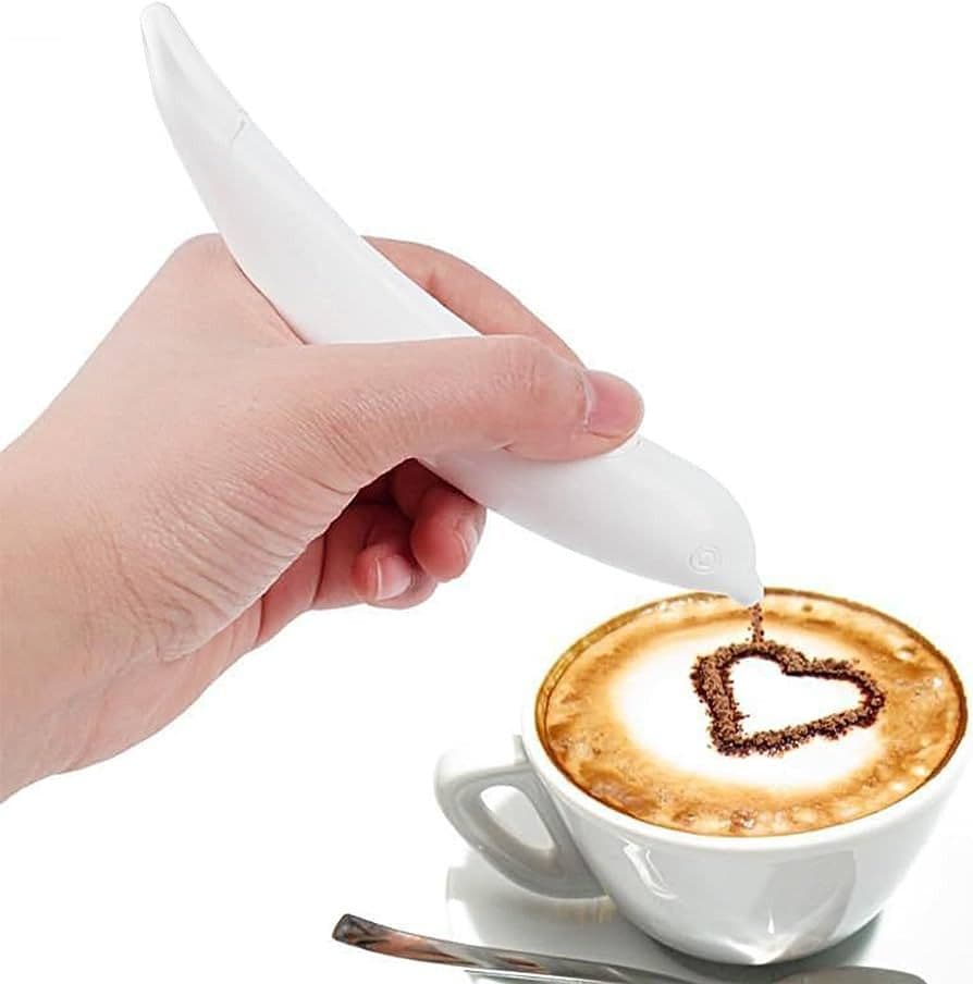 Lápiz Eléctrico para Decoración — Arte en Café y Pastelería