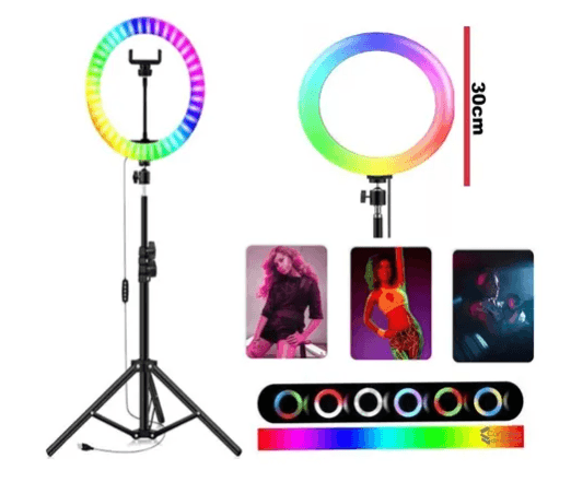 ARO DE LUZ RGB DE 30CM MJ30