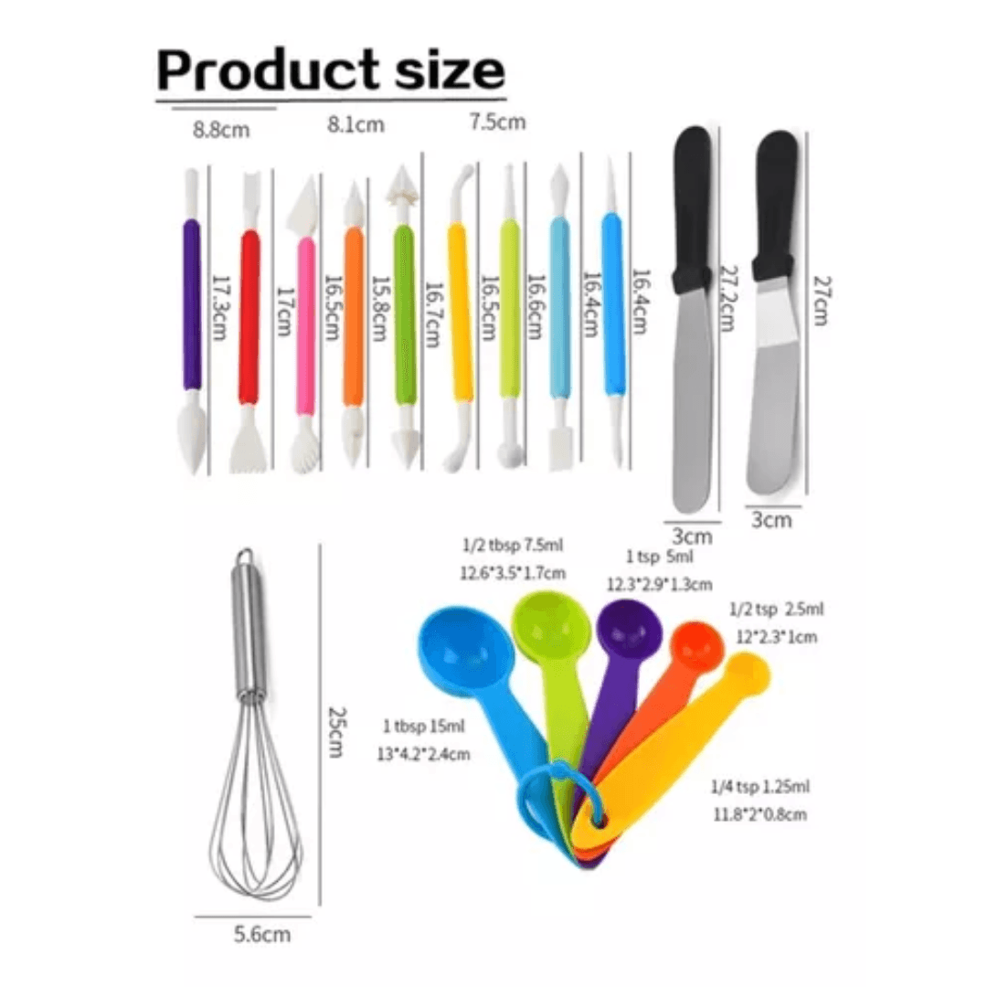 Kit Maestro de Pastelería — Set Profesional de Decoración de Tortas