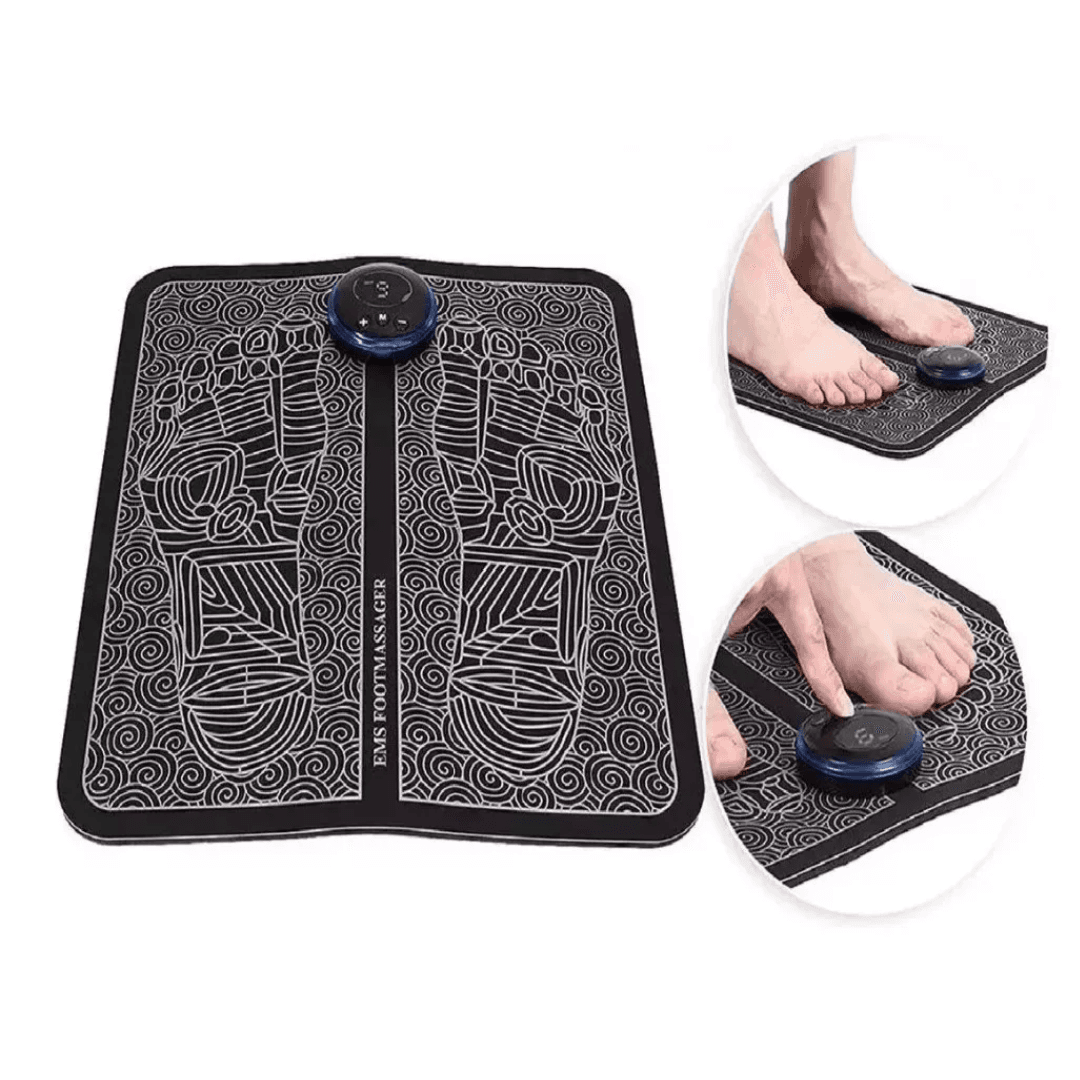 Combo x2 Tapetes Masajeadores EMS — Electroestimulación para Pies Cansados