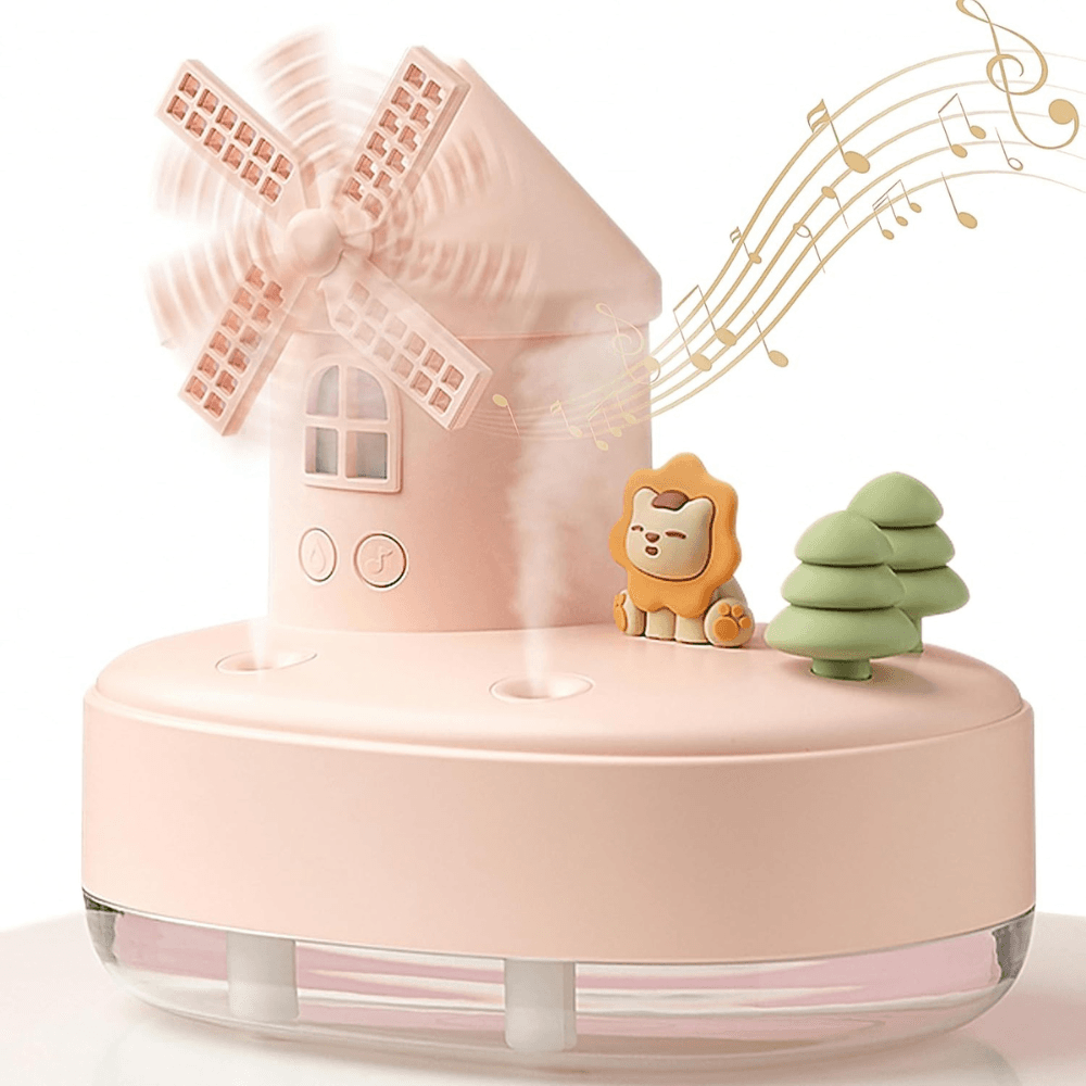 Humidificador Molino de Viento Pro — Diseño y Salud Estilo Vintage